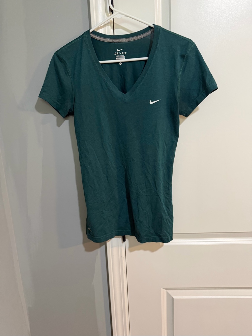 Nike Women's Short Sleeve V-Neck Tee in Deep Teal